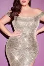 OFF SHOULDER COCKTAIL DRESS