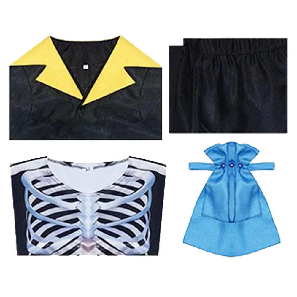 One Piece Brook Black Suit Cosplay Costume Outfits Halloween Carnival Suit