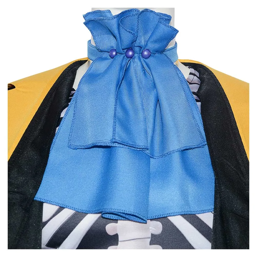 One Piece Brook Black Suit Cosplay Costume Outfits Halloween Carnival Suit