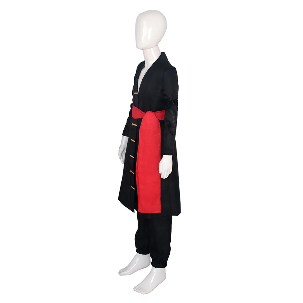 One Piece Roronoa Zoro Onigashima Arc Black Suit Kids Children Cosplay Costume Outfits Halloween Carnival Suit