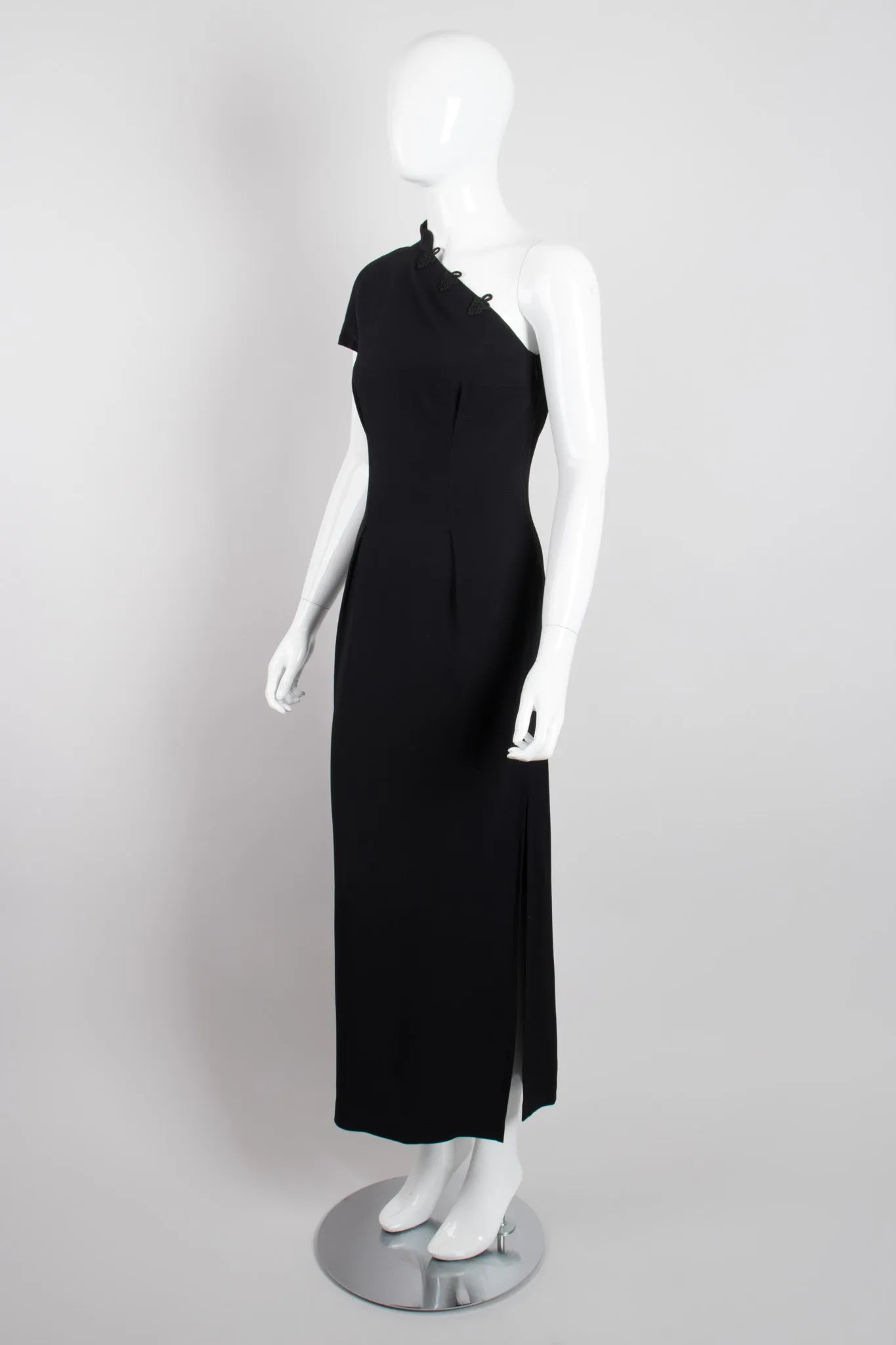 One-Shoulder Cheongsam Sheath Dress