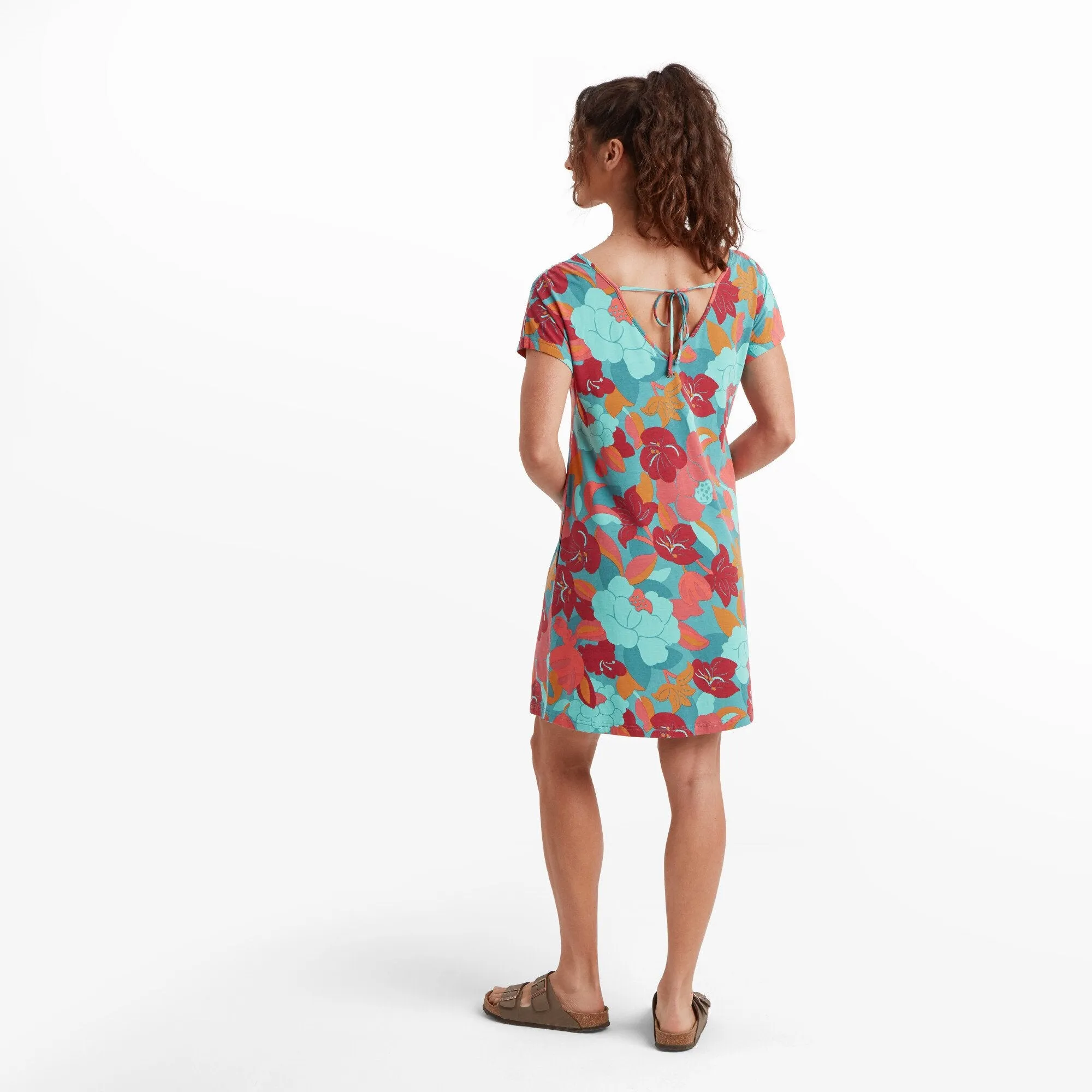 Padma Tie Back Dress - Hydra Oversize Floral