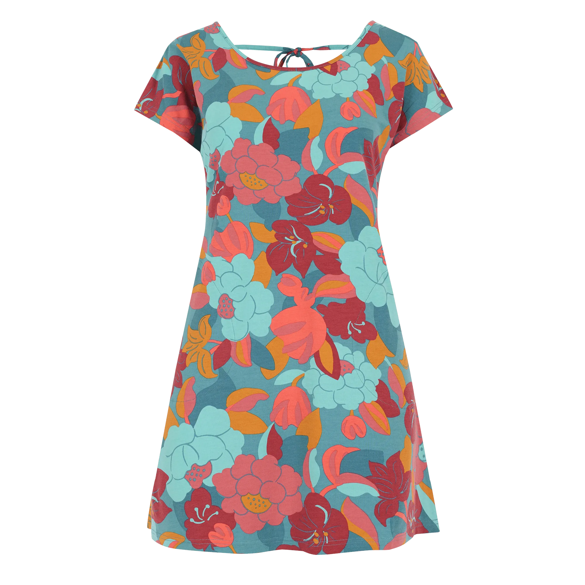 Padma Tie Back Dress - Hydra Oversize Floral