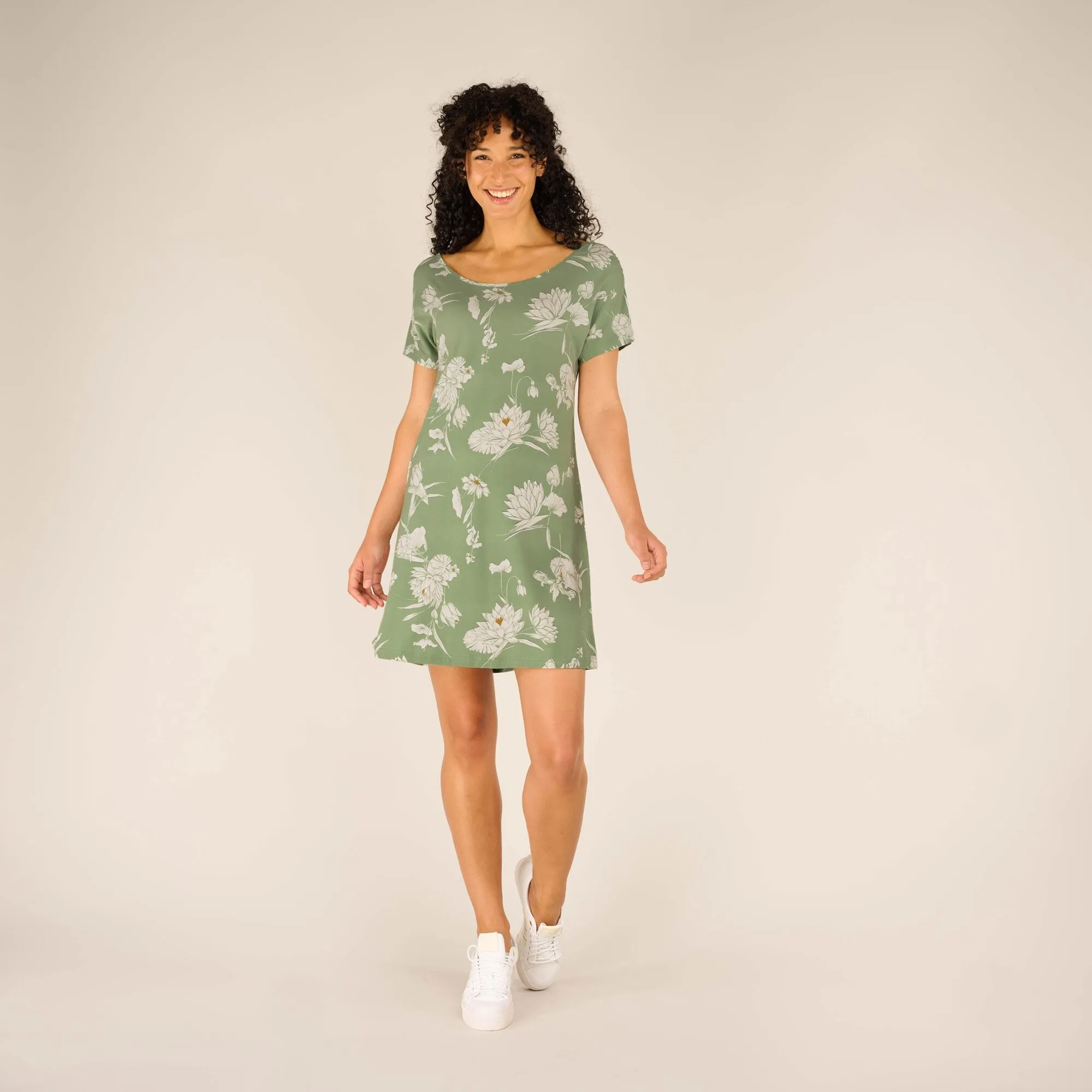 Padma Tie Back Dress - Thyme Lotus