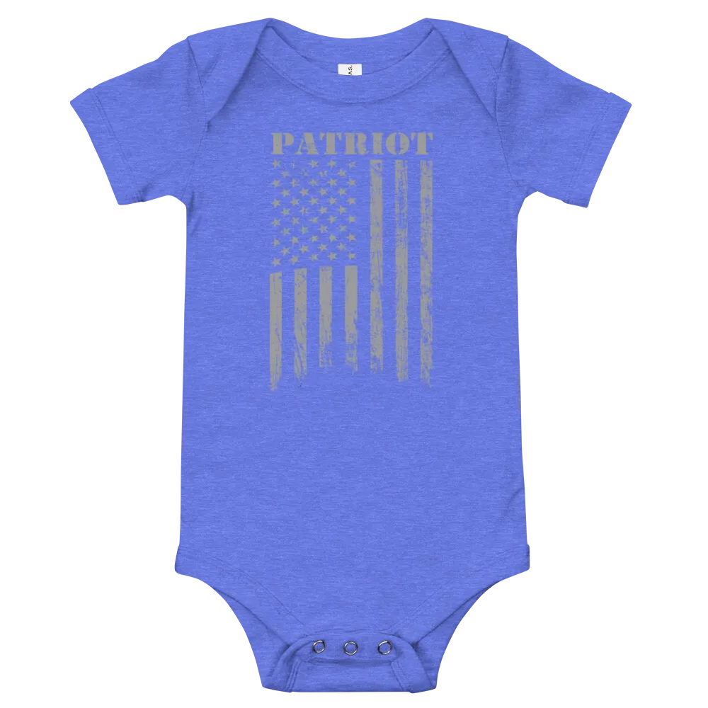 Patriot Distressed Flag Onesie