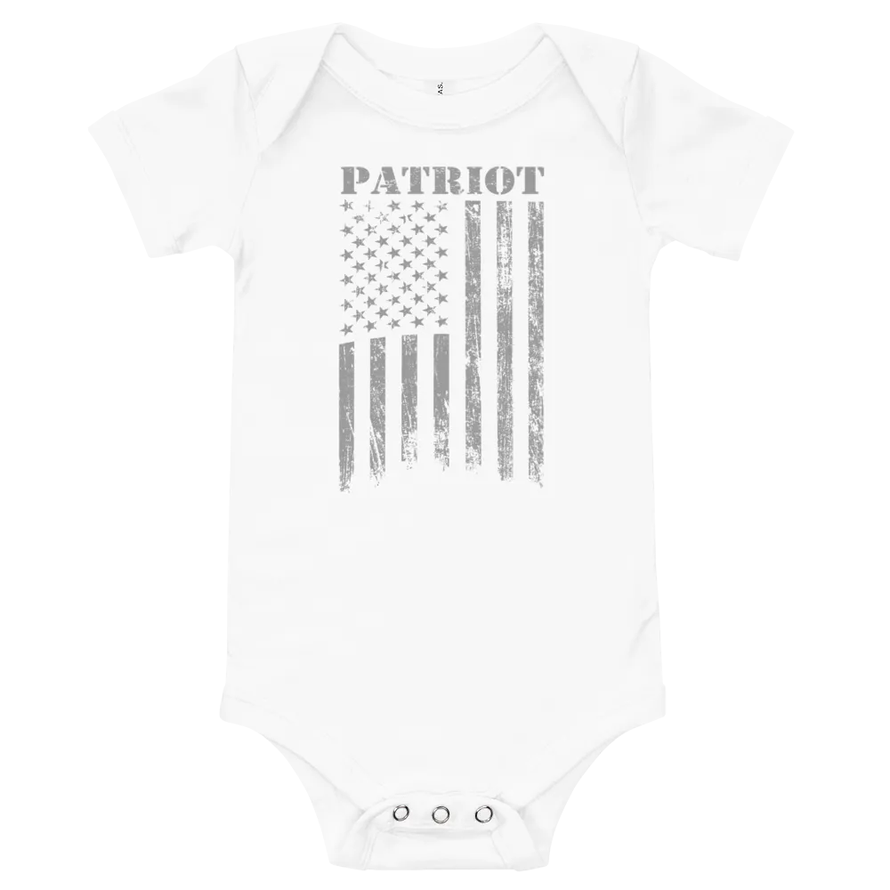 Patriot Distressed Flag Onesie