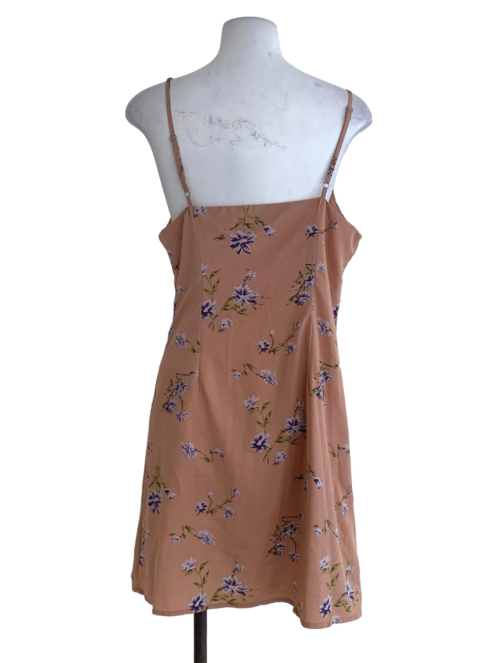Peach Floral Sheath Dress TEM