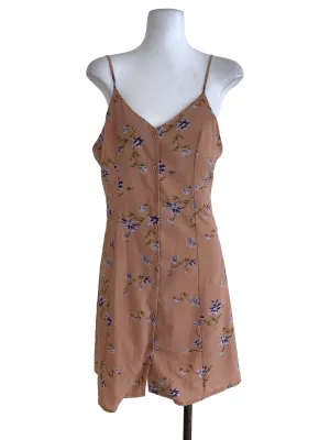 Peach Floral Sheath Dress TEM