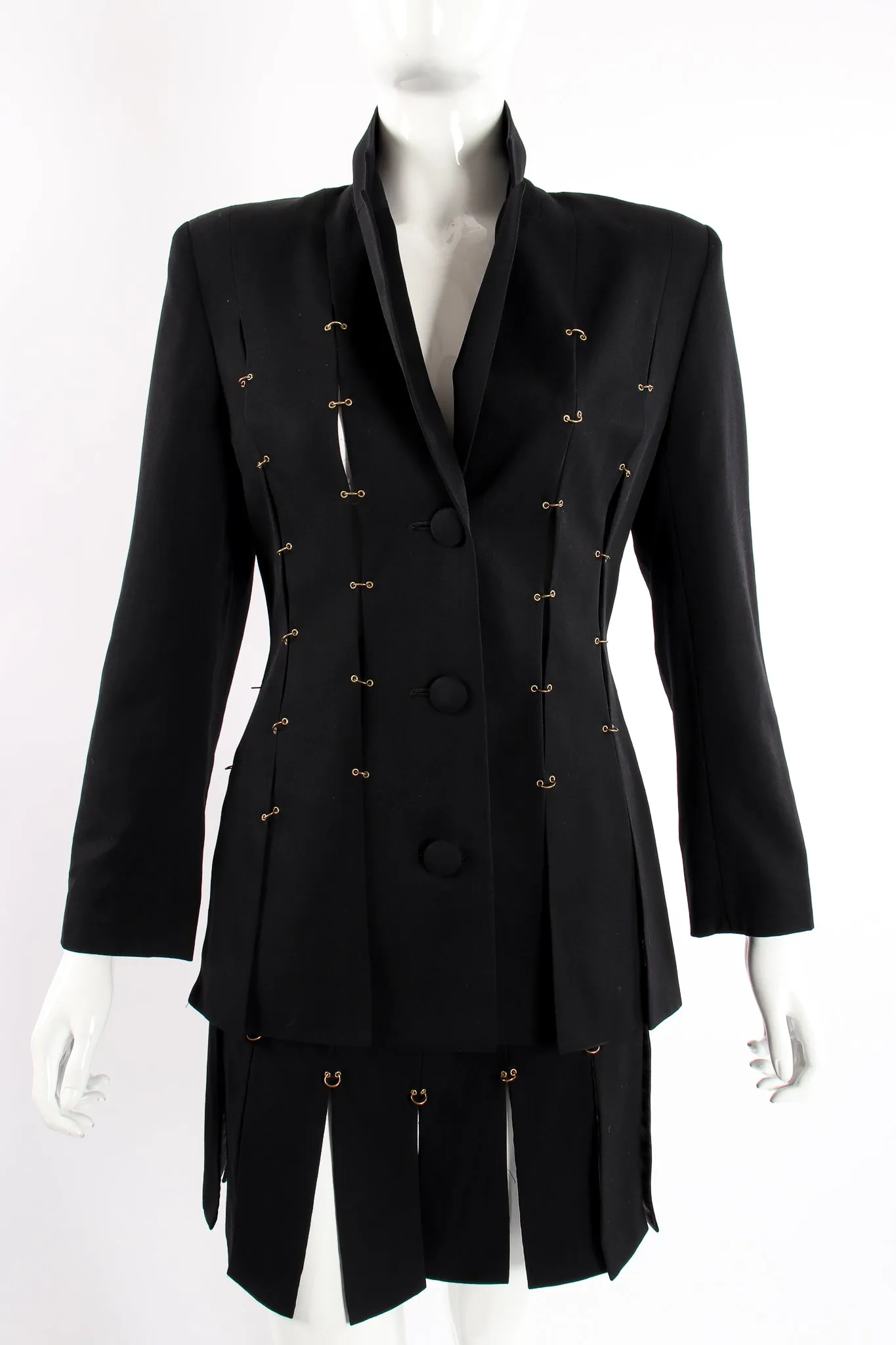 Pierced Ring Carwash Skirt Suit