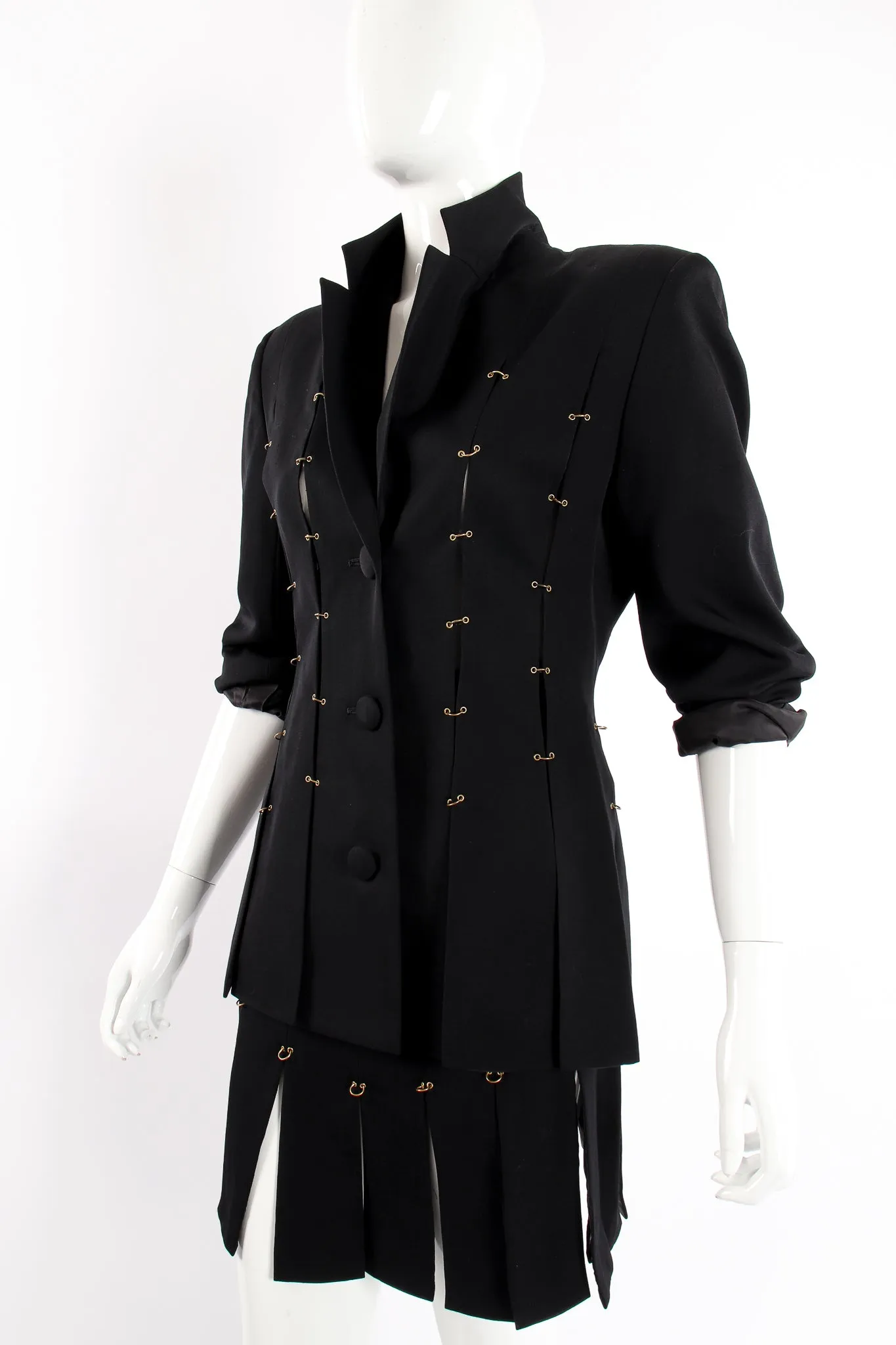 Pierced Ring Carwash Skirt Suit