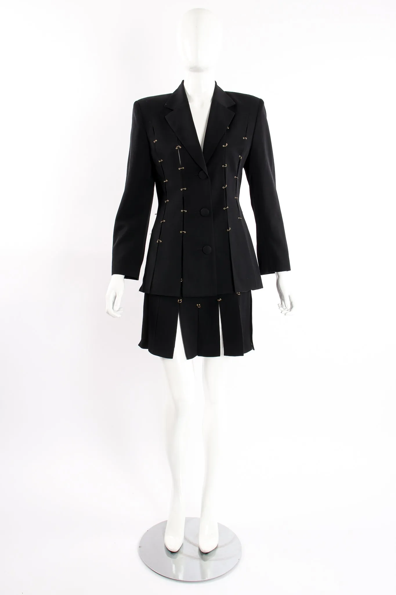 Pierced Ring Carwash Skirt Suit