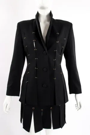 Pierced Ring Carwash Skirt Suit