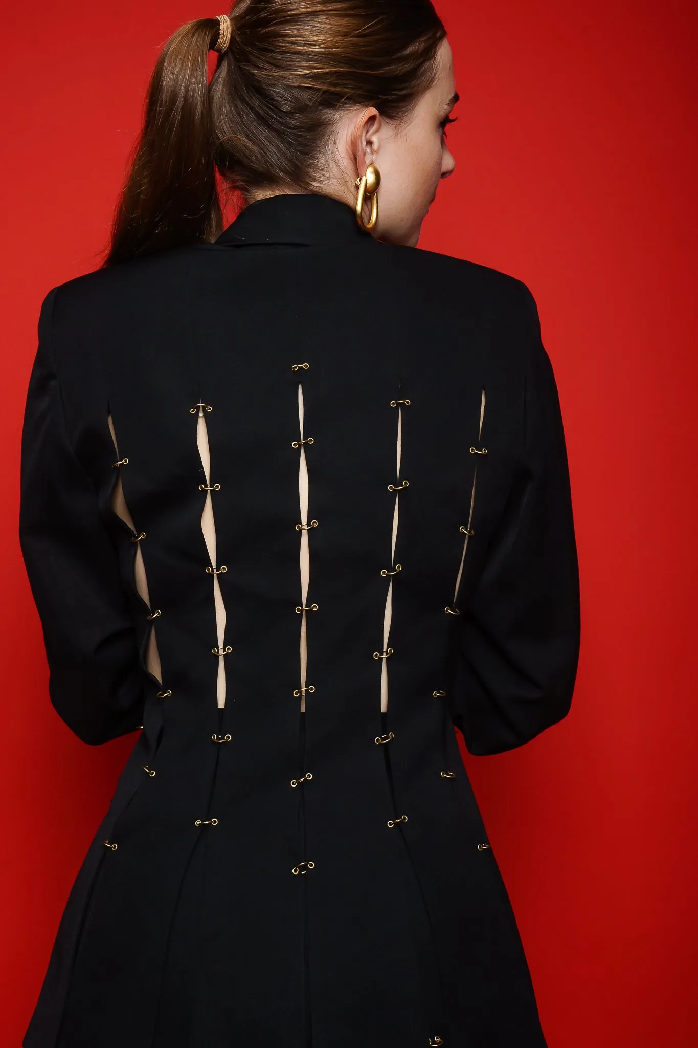 Pierced Ring Carwash Skirt Suit