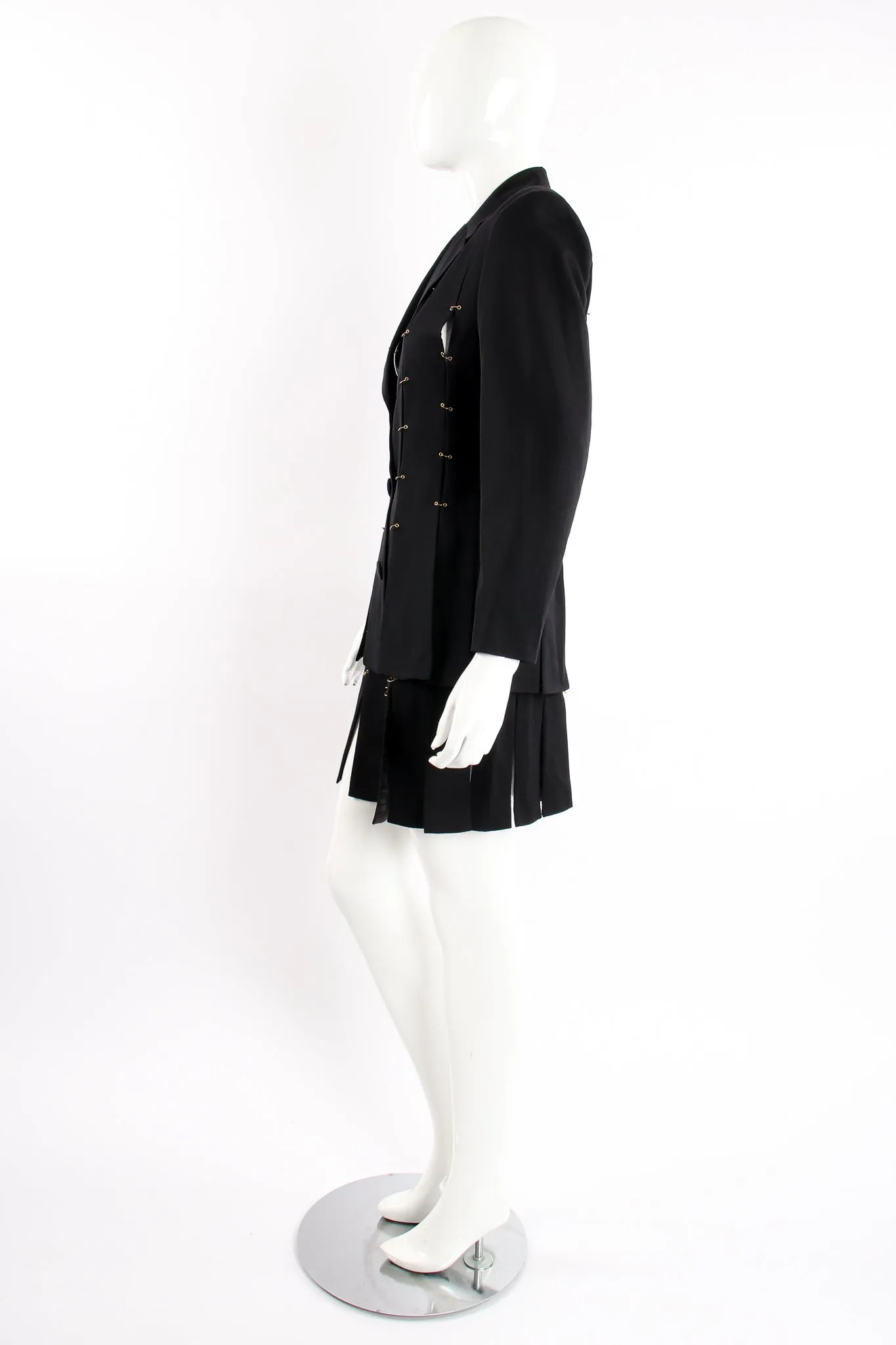 Pierced Ring Carwash Skirt Suit