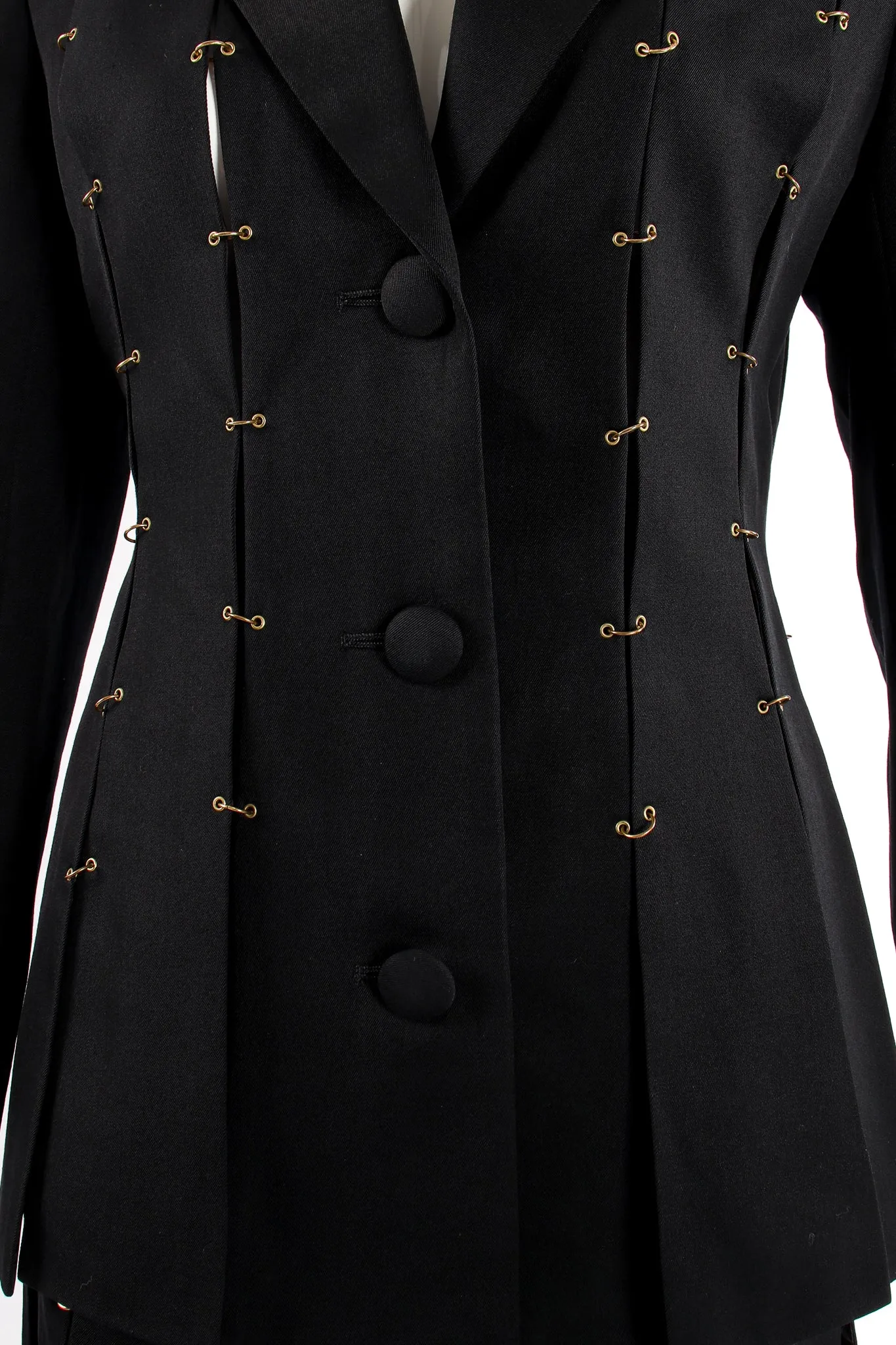 Pierced Ring Carwash Skirt Suit