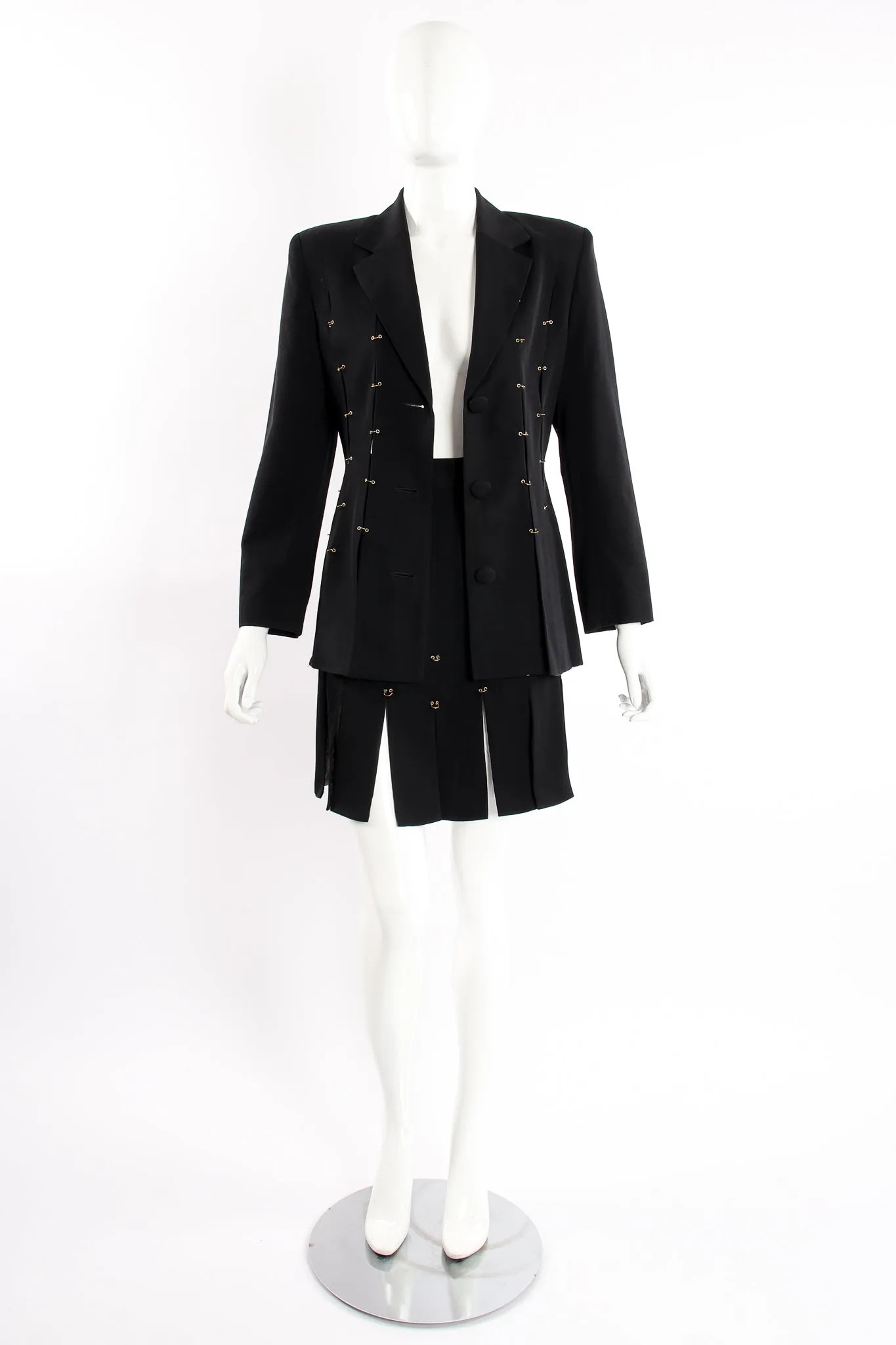 Pierced Ring Carwash Skirt Suit
