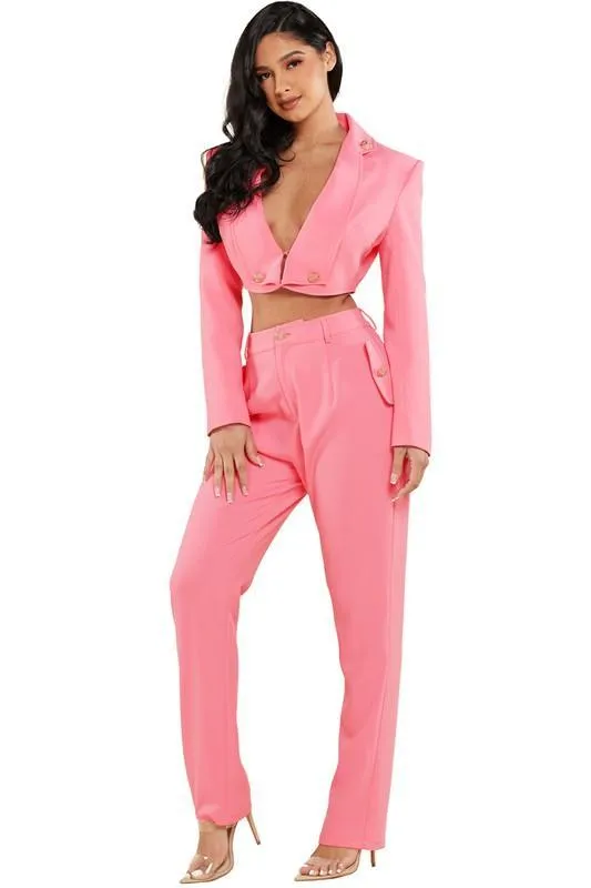 PINK 2PC SUIT