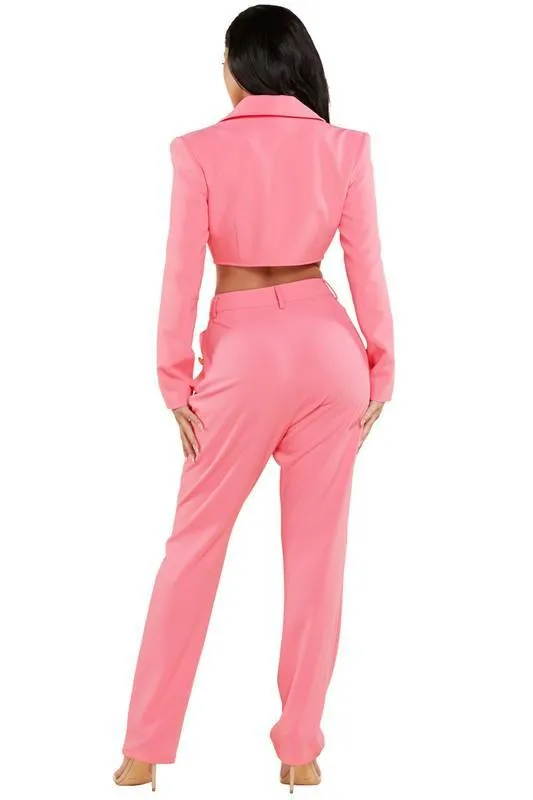 PINK 2PC SUIT
