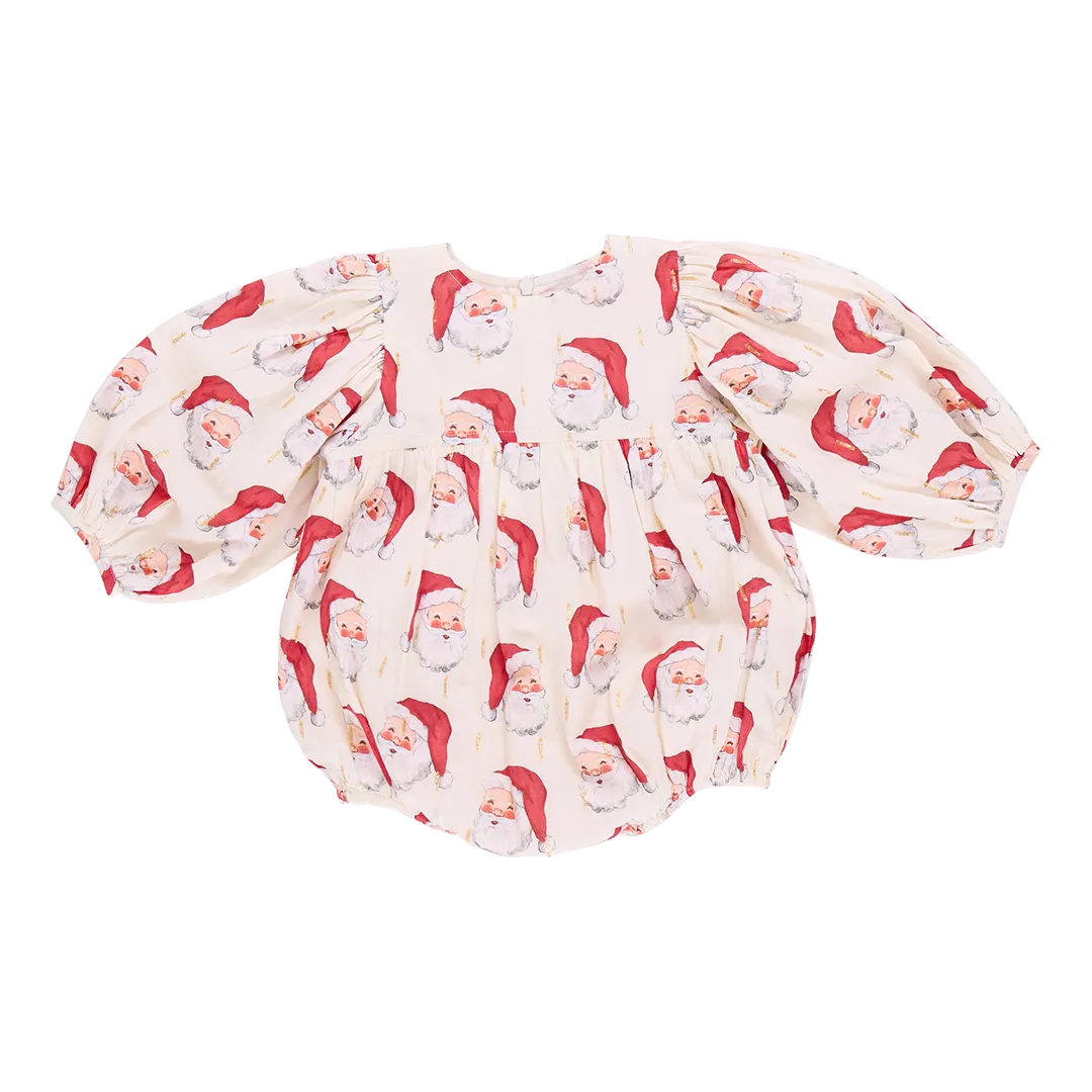 Pink Chicken Baby Girls Bea Bubble - Vintage Santas