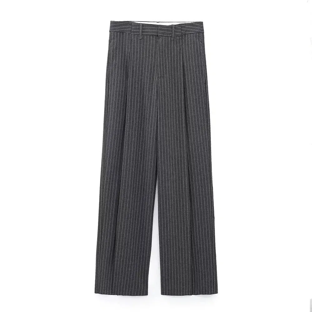 Pinstripe Long Suit Three-piece Set