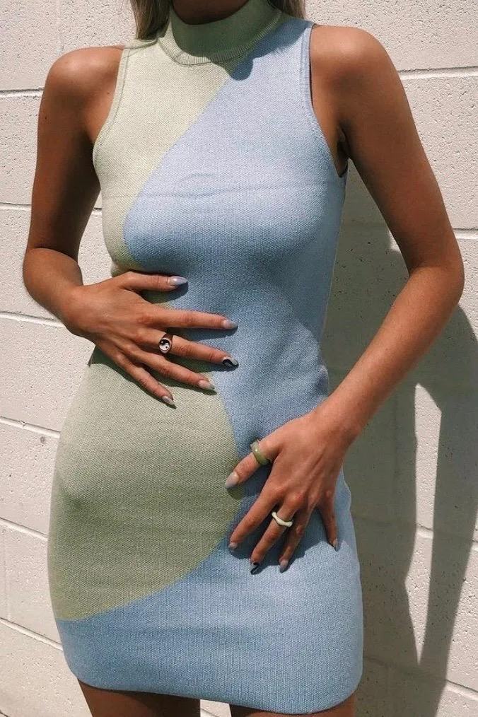 Pistachio Mini Dress
