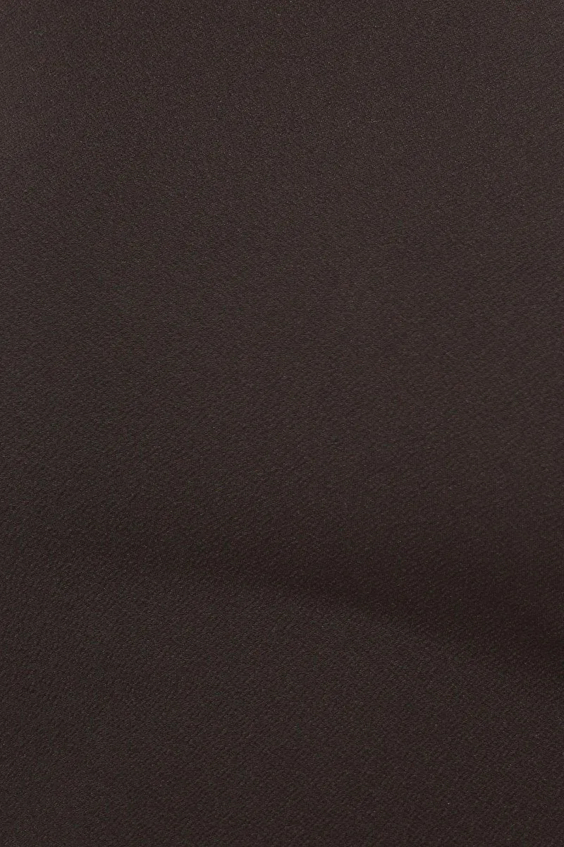 Plus Size Solid Off Shoulder Midi Dress Long Flutter Sleeves