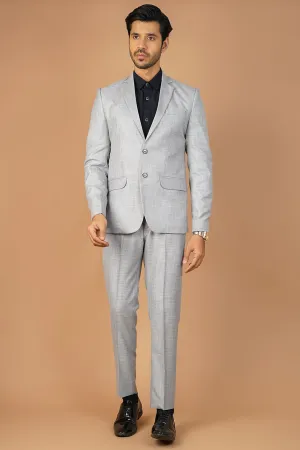 Poly Viscose Grey Two Piece Suit