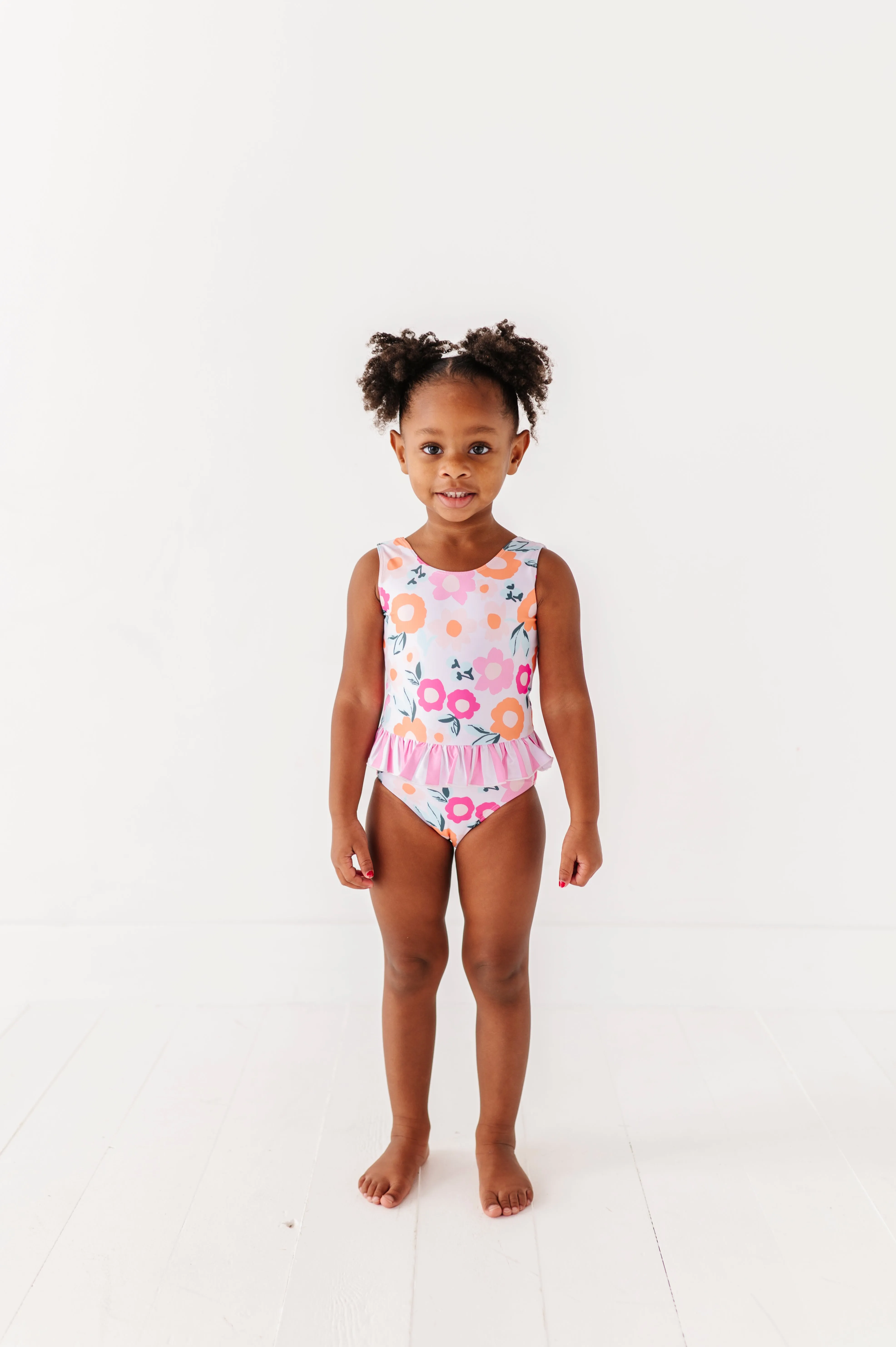 Poppy   Stripes: Ruffle Skirt ONE-PIECE