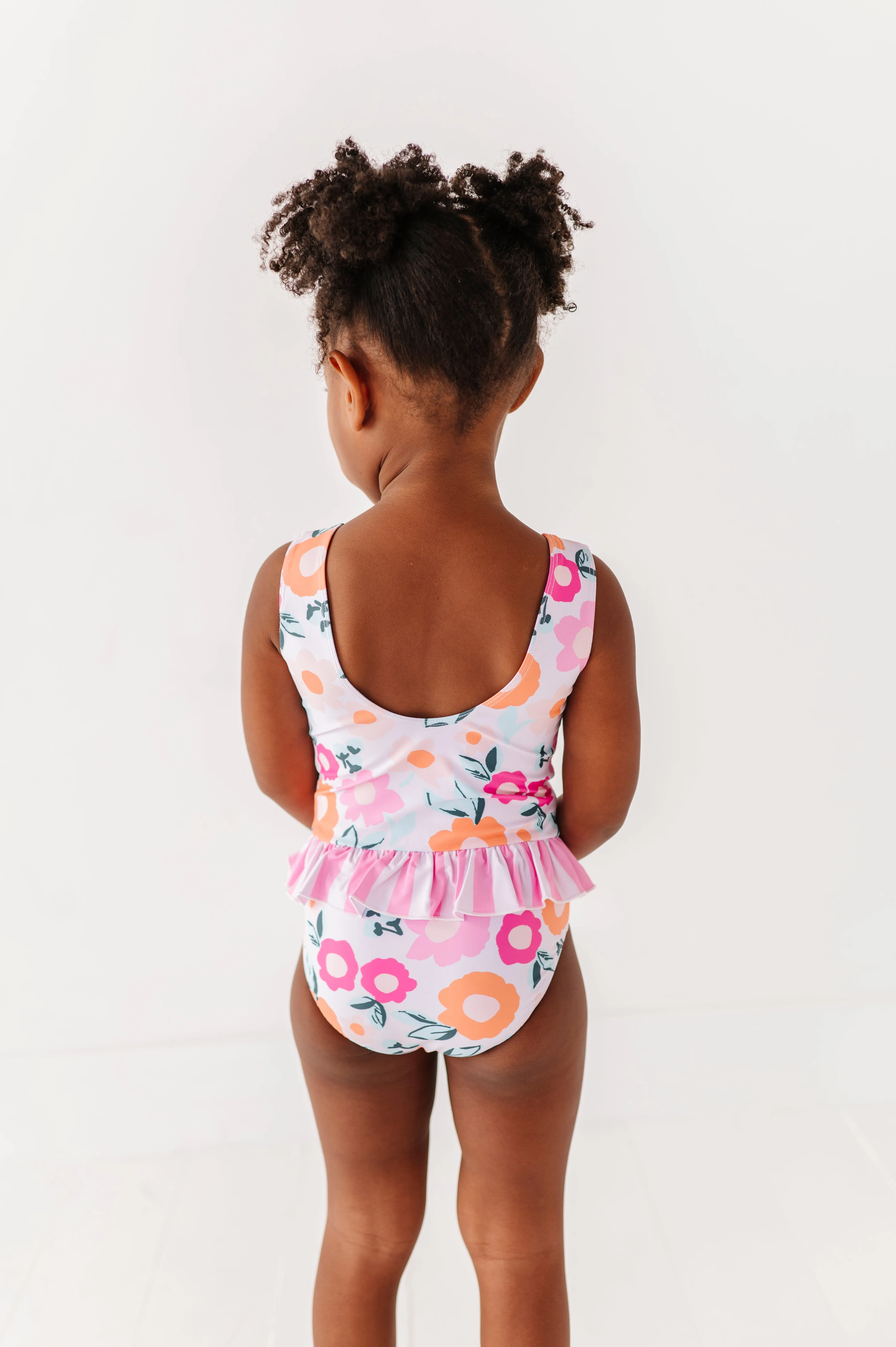 Poppy   Stripes: Ruffle Skirt ONE-PIECE