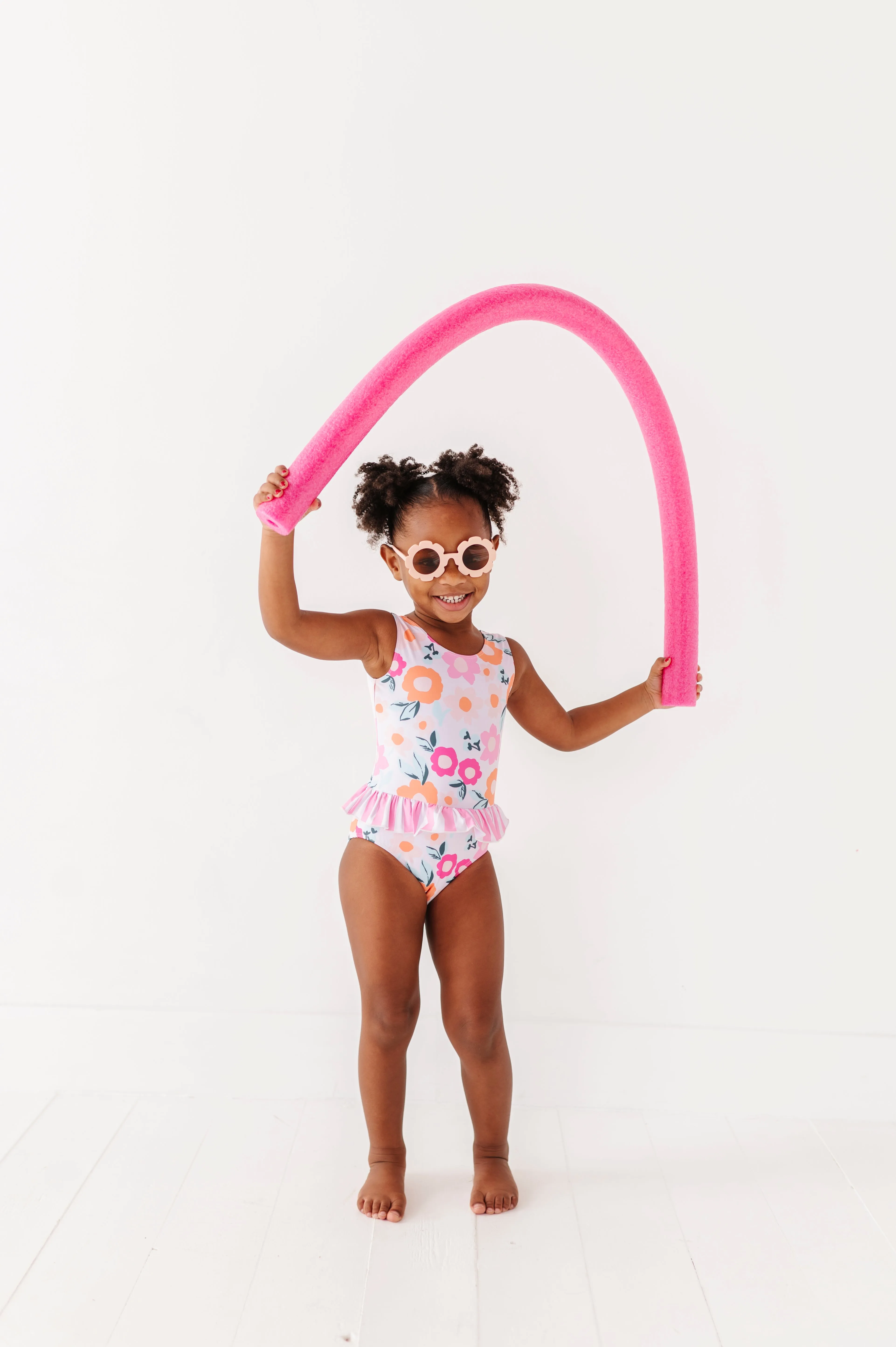 Poppy   Stripes: Ruffle Skirt ONE-PIECE