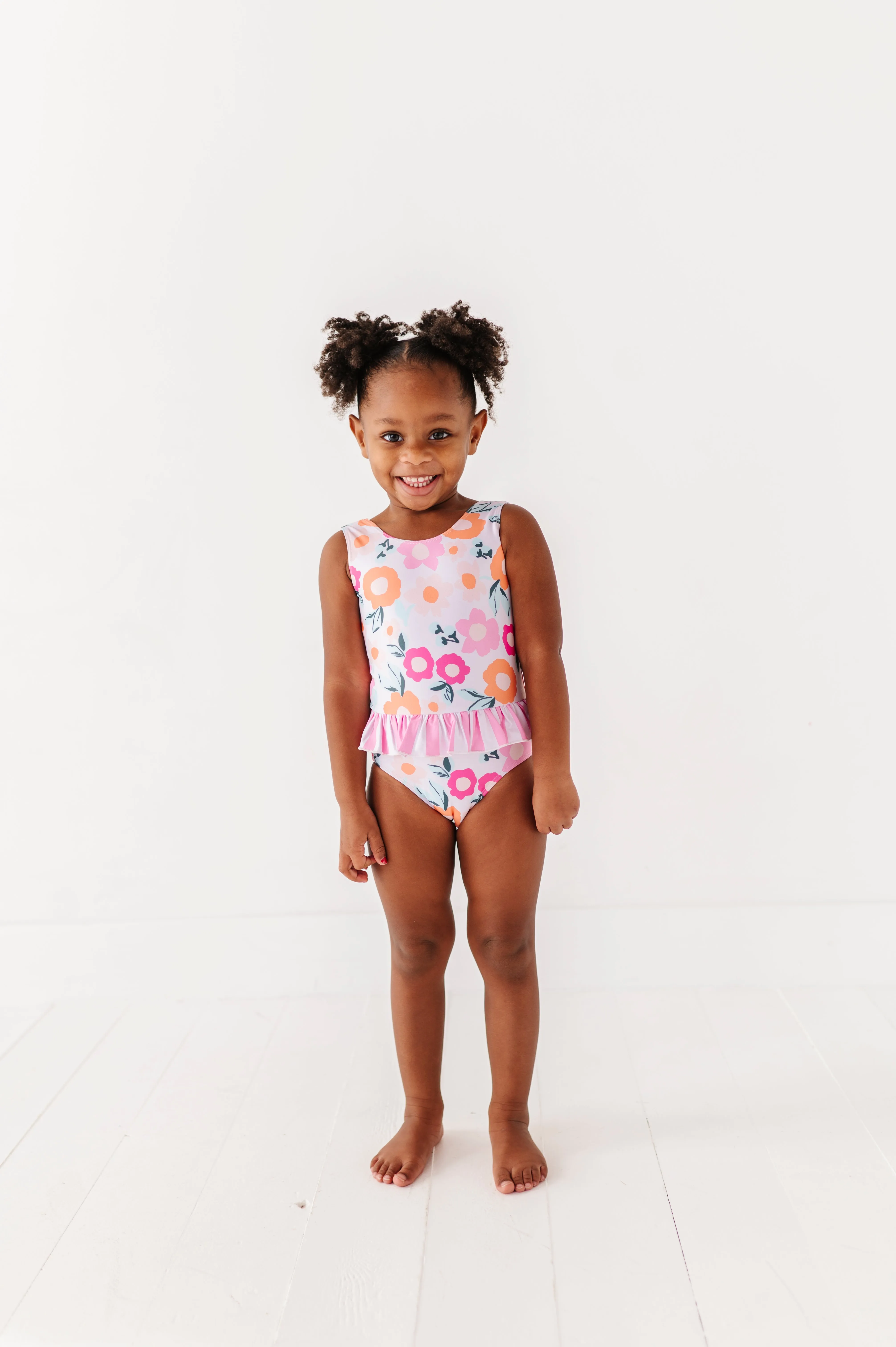 Poppy   Stripes: Ruffle Skirt ONE-PIECE