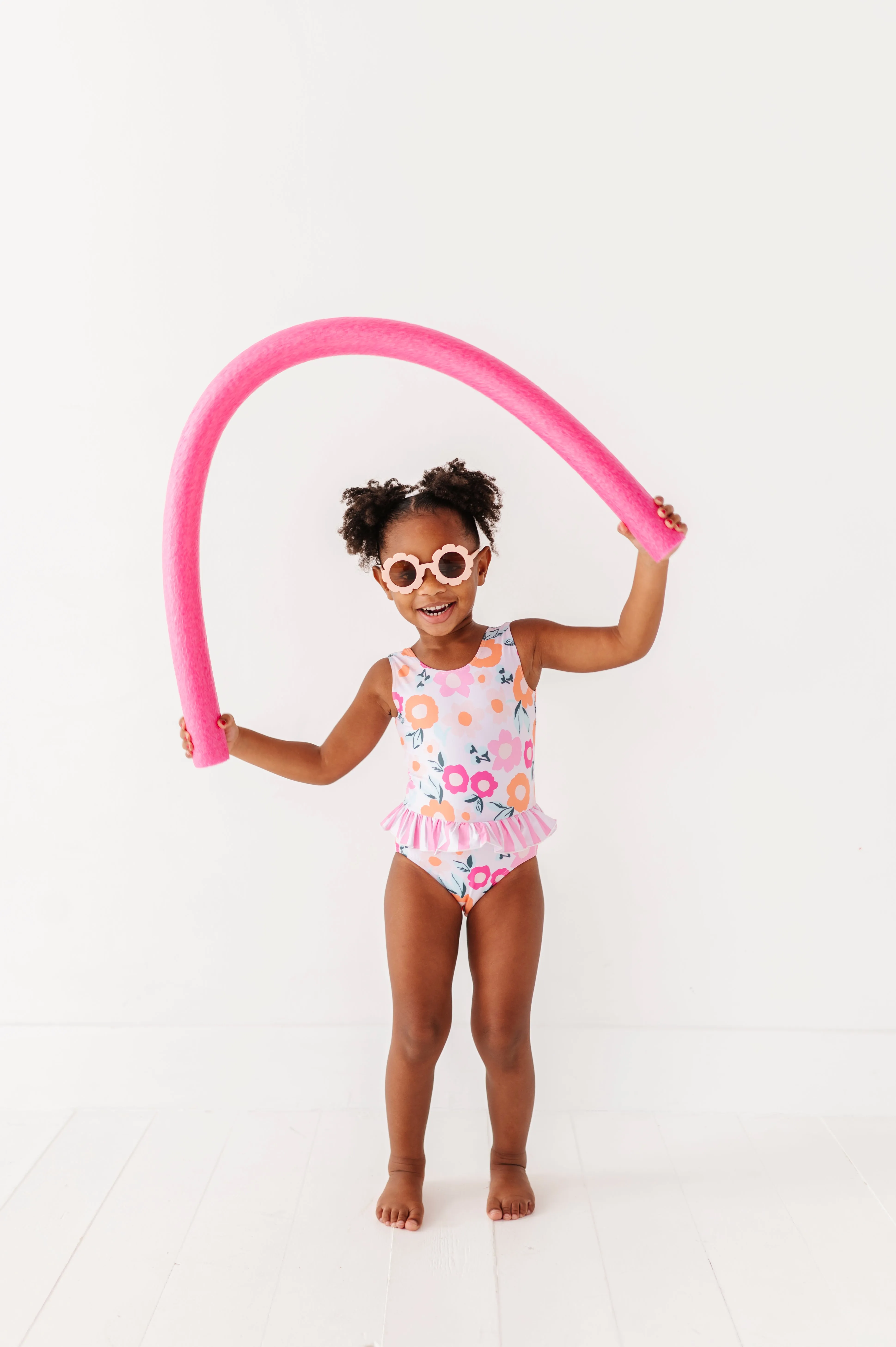 Poppy   Stripes: Ruffle Skirt ONE-PIECE