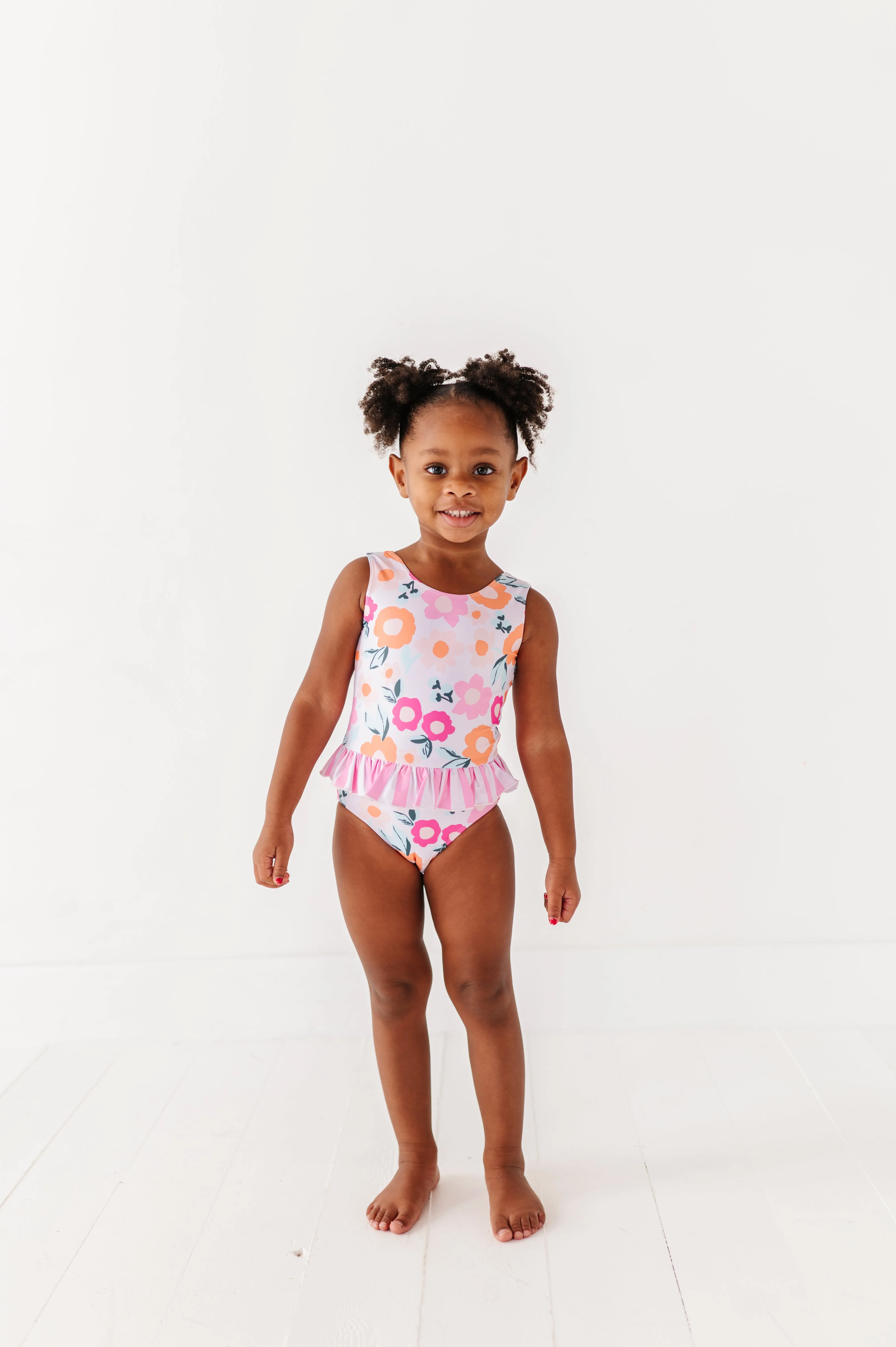 Poppy   Stripes: Ruffle Skirt ONE-PIECE