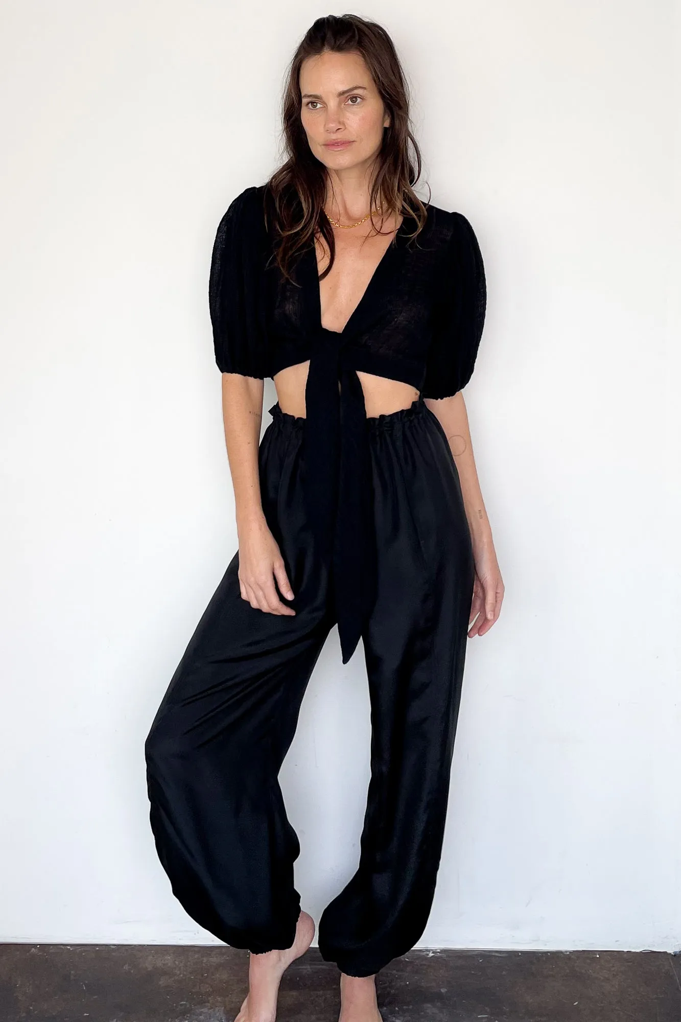 Pouf Tie Blouse