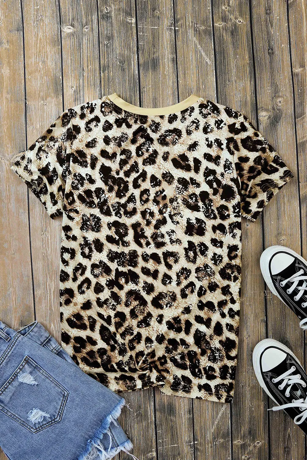 PRAY Print Bleached T-shirt