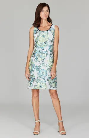 PREORDER Lush Blooms Jacquard Sheath Dress w/ Bias