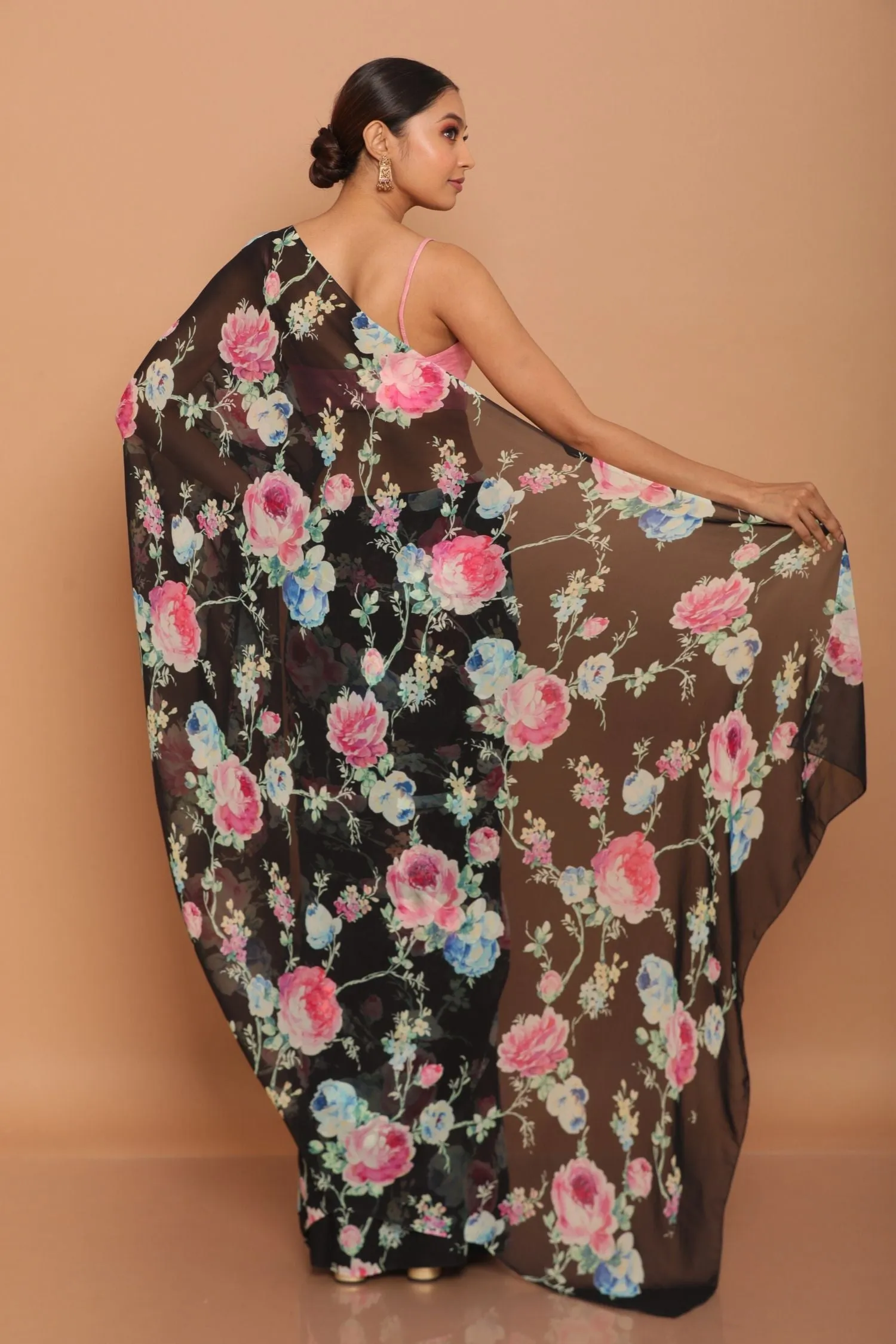 Printed Georgette Saree