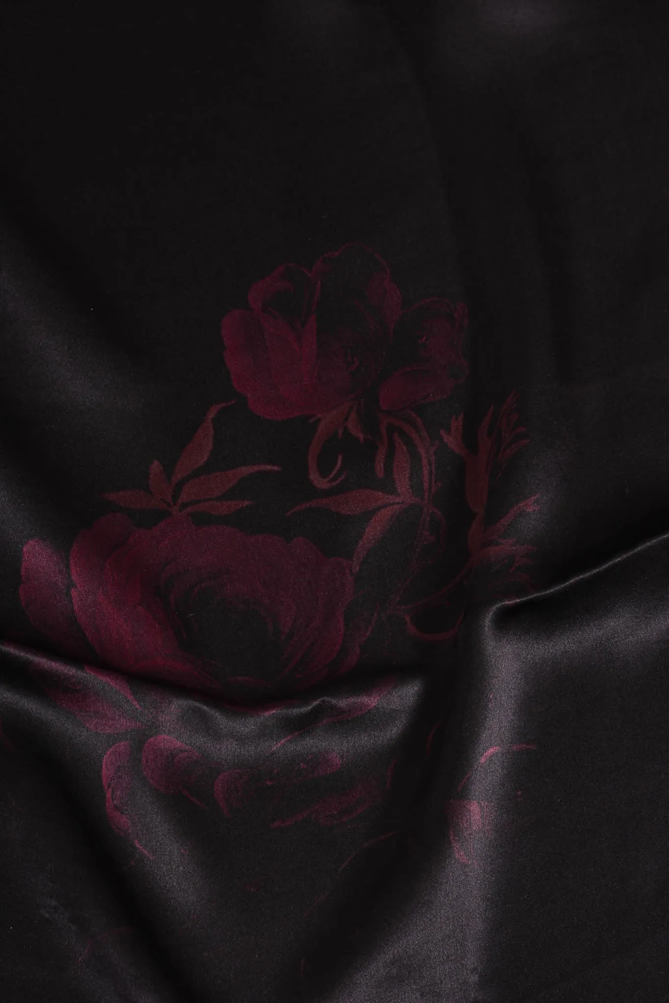Printed Satin Saree