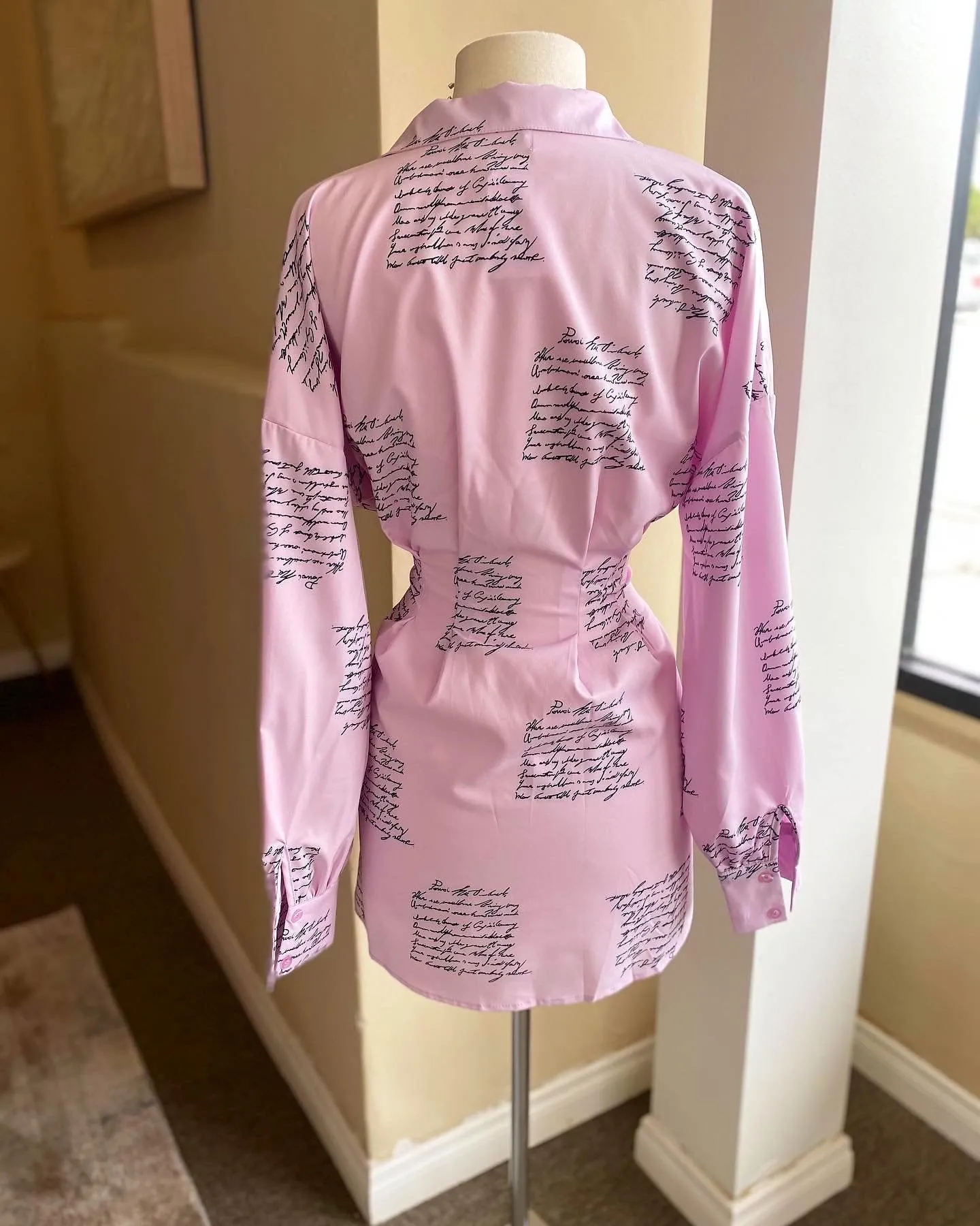 Printed Shirt Dress
