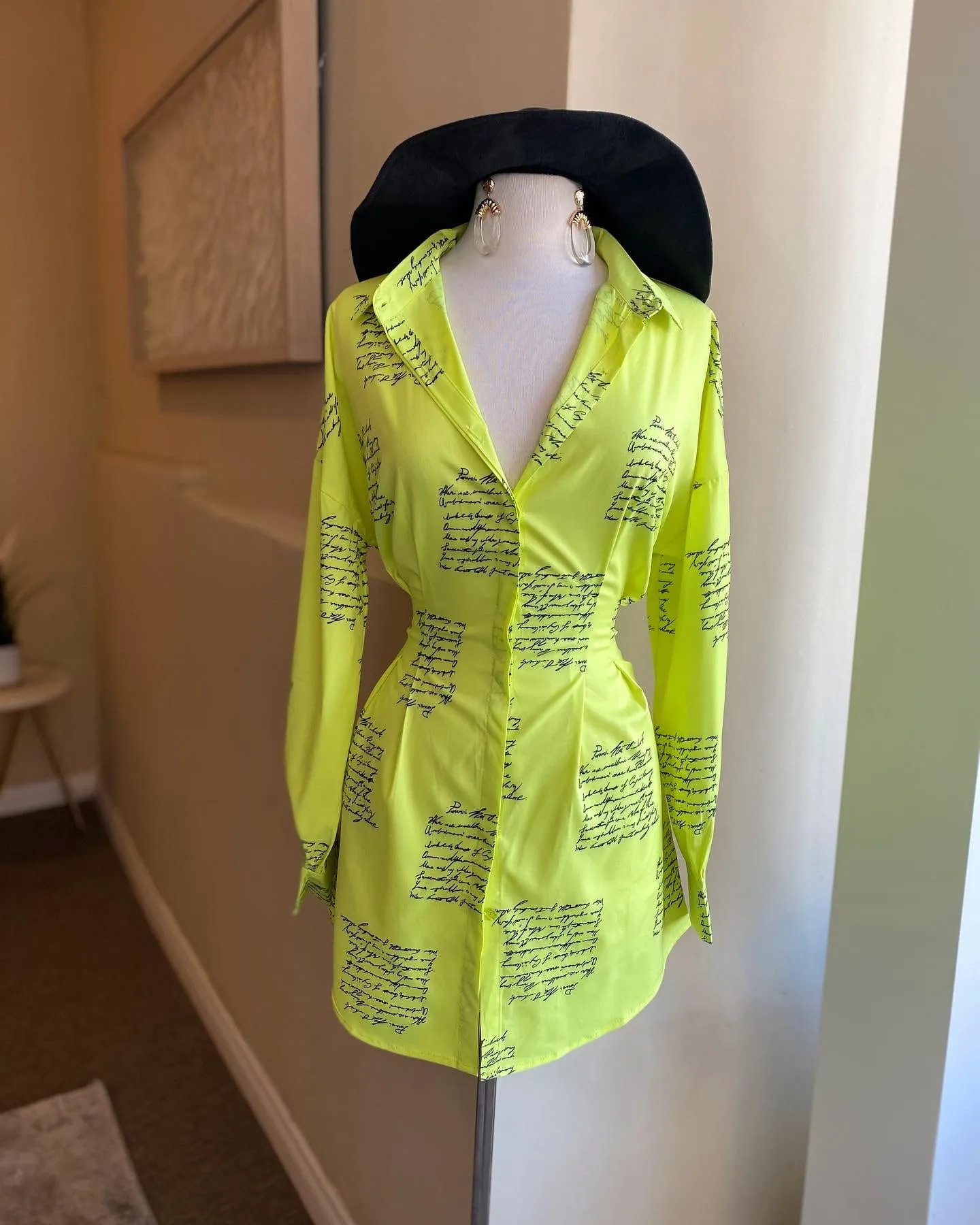Printed Shirt Dress