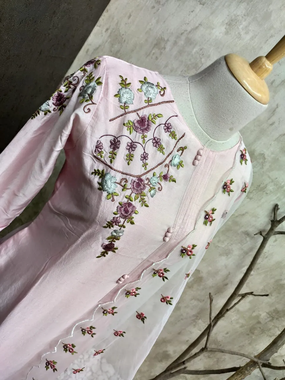 Pure muslin silk Kurti Indian Kurti for women simple Kurti daily wear Kurti long gown size 44 plus size kurti maternity kurti