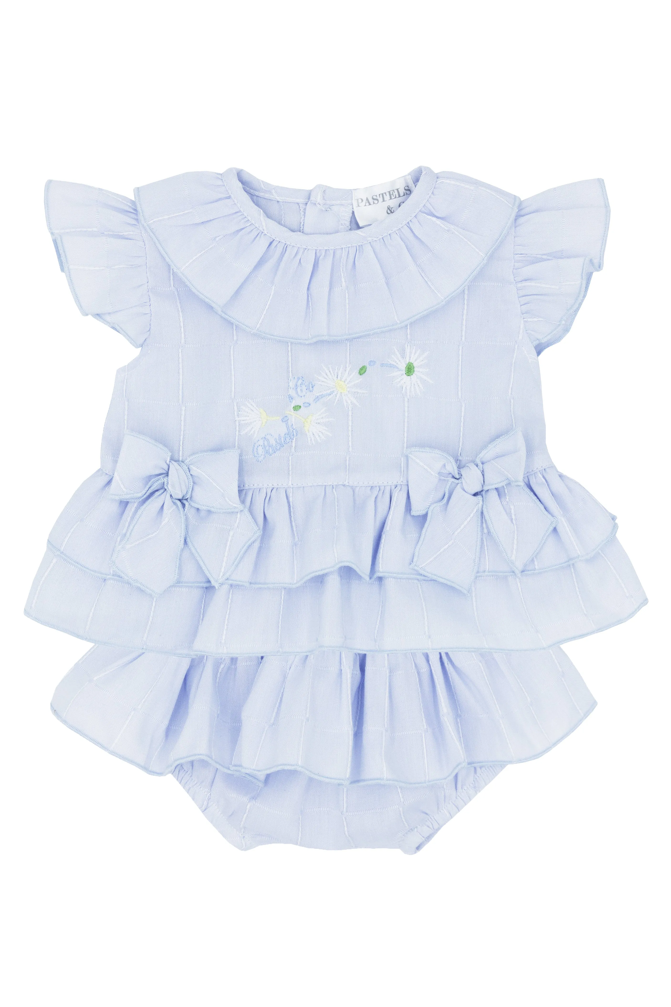"Ceillia" Blue Frilled Blouse & Bloomers
