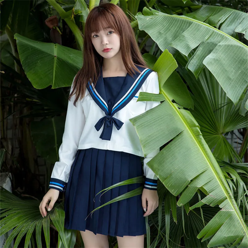 "JK SNOWFLAKE EMBROIDERY SAILOR" SUIT N082704