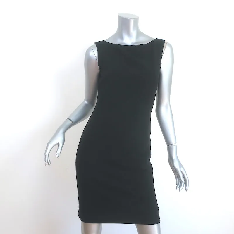 Ralph Lauren Collection Sleeveless Sheath Dress Black Stretch Wool Size 4