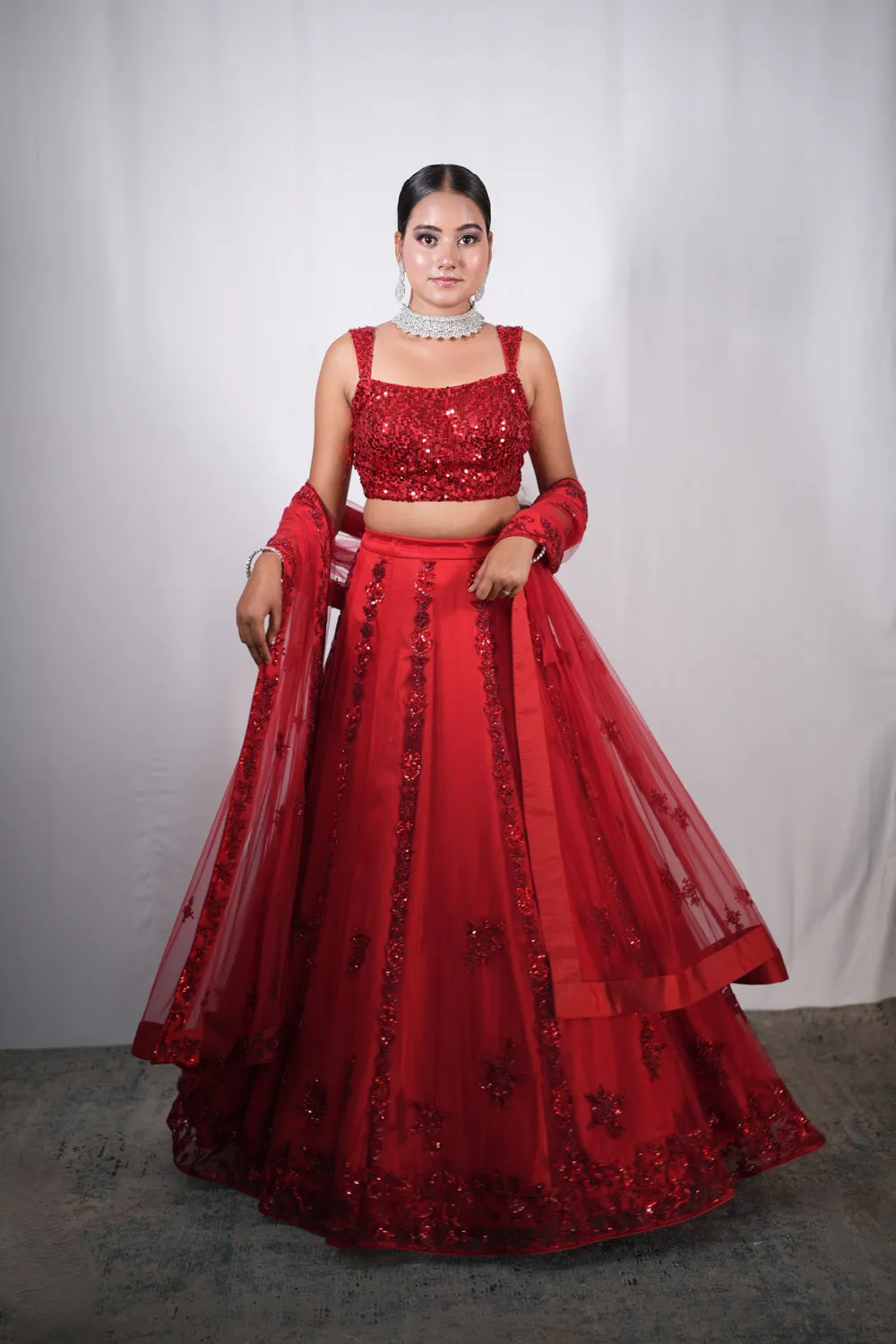 Red Lehenga Set