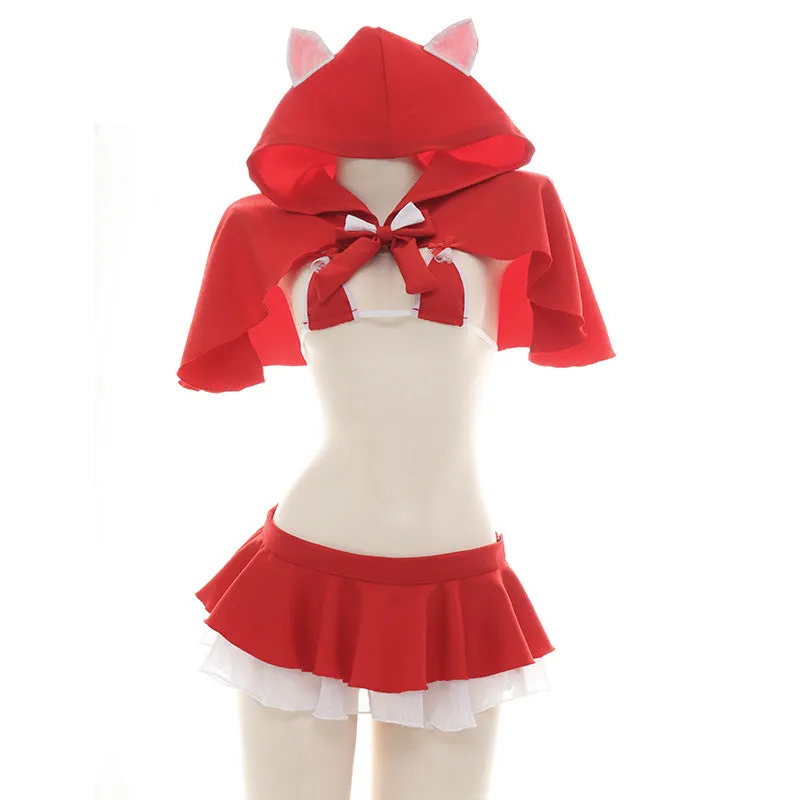 Red Uniform Cloak Suit Pajamas UB3460