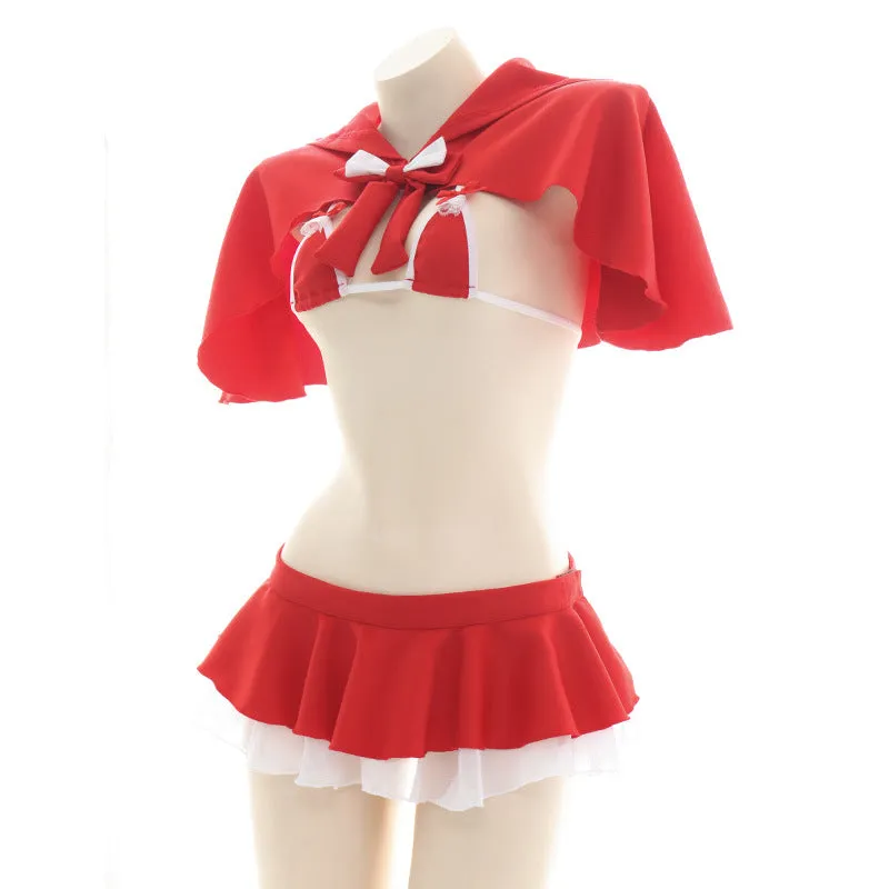 Red Uniform Cloak Suit Pajamas UB3460