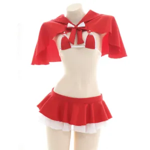 Red Uniform Cloak Suit Pajamas UB3460