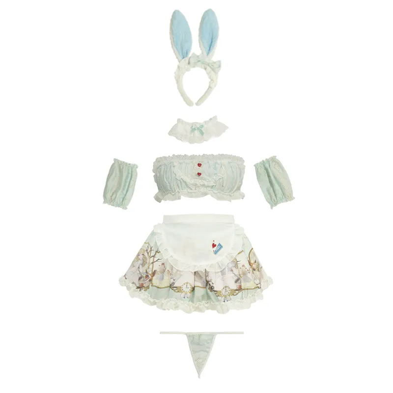 Retro blue maid suit yc24593