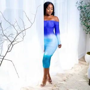 Rissa Off-Shoulder Midi Dress
